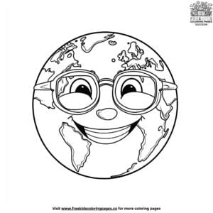 Happy Planet Coloring Pages