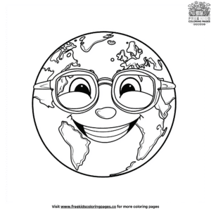 Happy planet coloring pages