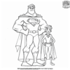 Heroic Superhero Dad Coloring Page