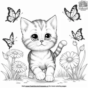 Cat coloring pages