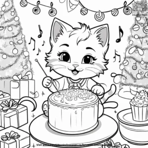 Cat coloring pages