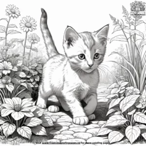 Cat coloring pages