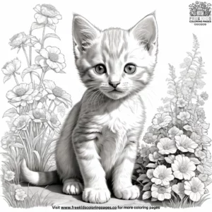 Cat coloring pages