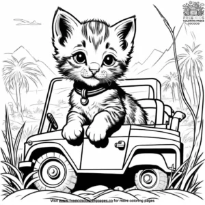 Cat coloring pages