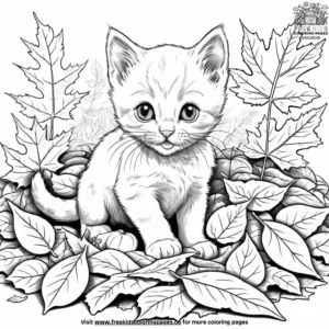 Leaf coloring pages