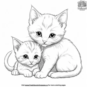 Cat coloring pages