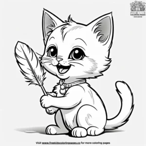 Cat coloring pages