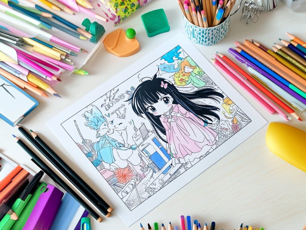 Kuromi coloring page 5