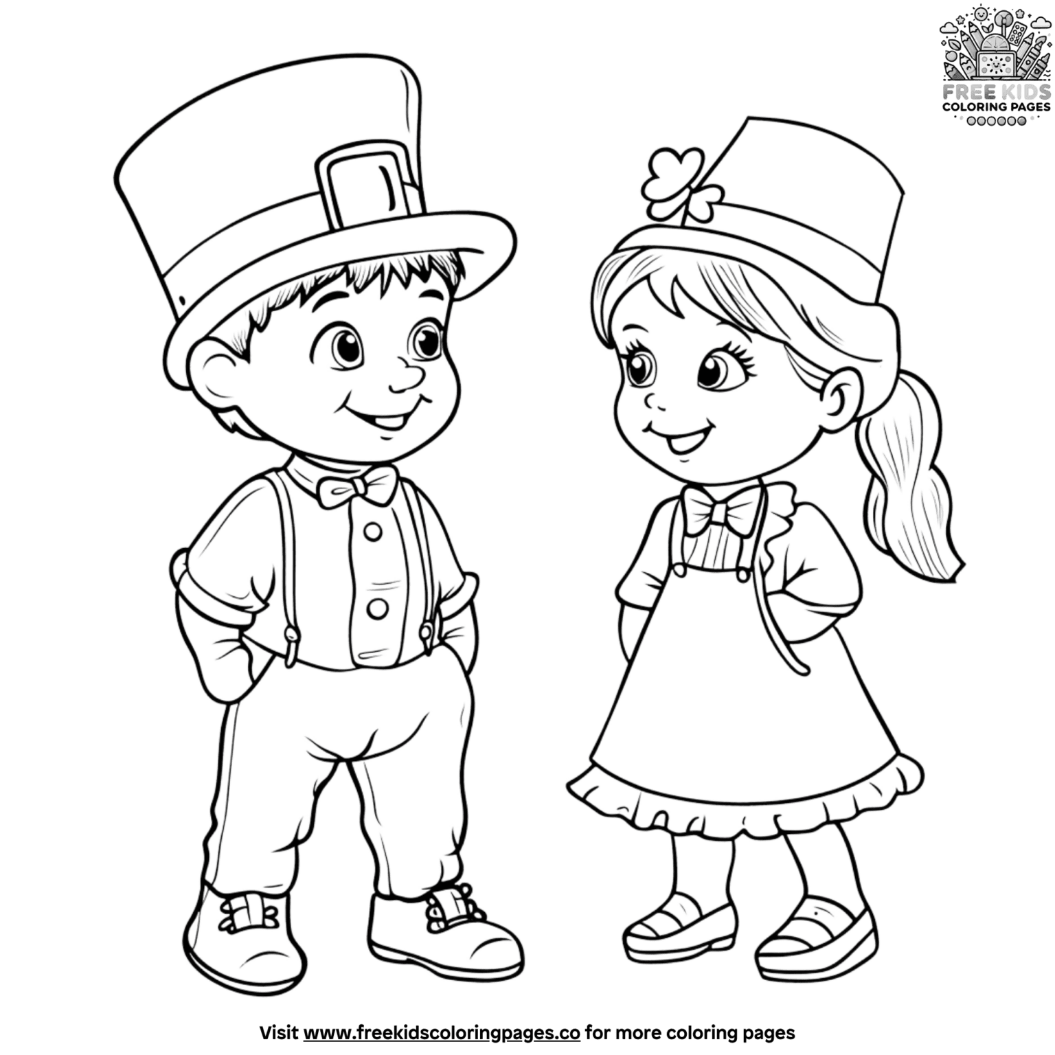 Leprechaun Costume Coloring Pages