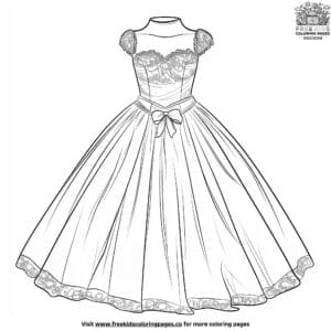 Little Princess Dress Coloring Pages