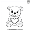 Lovely Cute Bear Coloring Pages