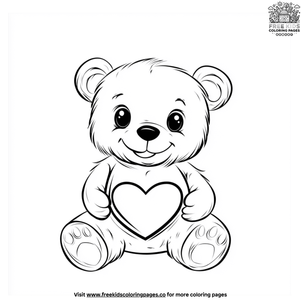 Lovely Cute Bear Coloring Pages: Fun For All Ages