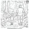 Nature Walk Coloring Pages