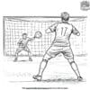 Penalty Kick Coloring Pages