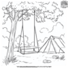 Playground Camping Coloring Pages