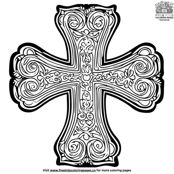 Religious elements coloring pages for st. Patrick's day