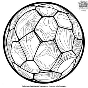 Soccer ball coloring pages