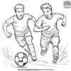 Soccer Dribble Coloring Pages