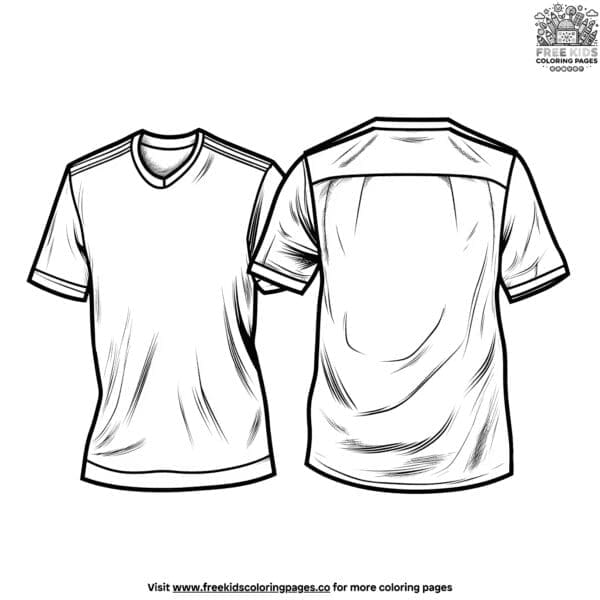 Soccer jersey coloring pages