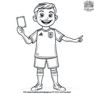 Soccer Referee Coloring Pages