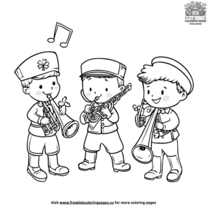 St. Patrick's day marching band coloring pages