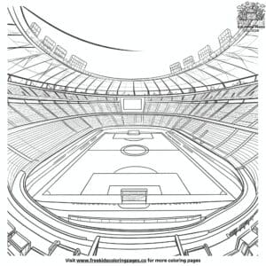 Standard Soccer Stadium Coloring Pages