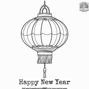 Decorative Chinese New Year Coloring Pages