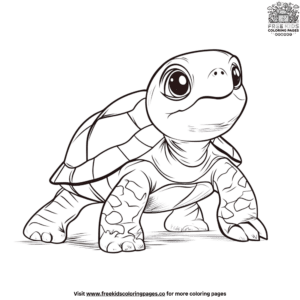 Turtle Hatchling Coloring Pages