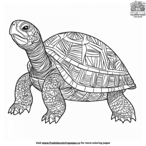 Turtle shell design coloring pages