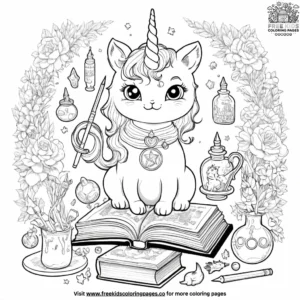 Cat coloring pages