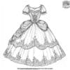 Victorian Ball Gown Coloring Pages.