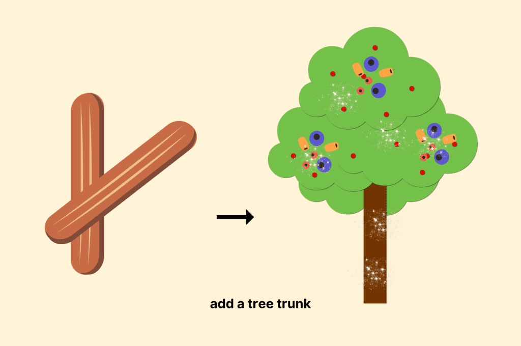 Add a tree trunk