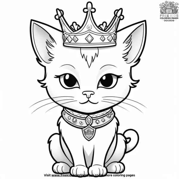 Cat as a royal prince or princess.