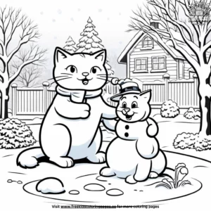 Cat coloring pages