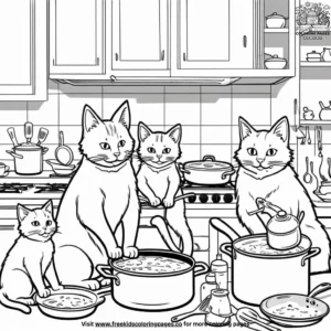 Cat coloring pages