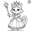 cat in a princess outfit.