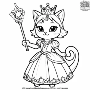 Cat in a princess outfit.