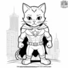 cat in a superhero outfit.