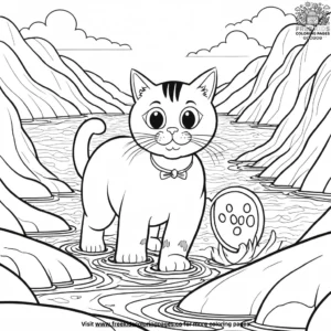 Cat coloring pages