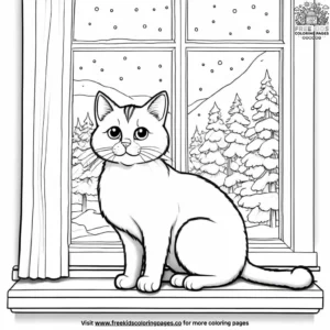 Cat coloring pages