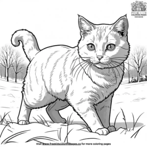 Cat coloring pages