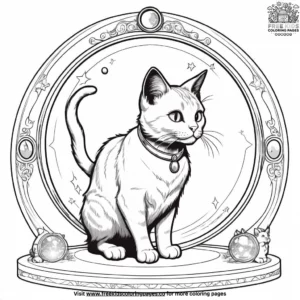 Cat coloring pages