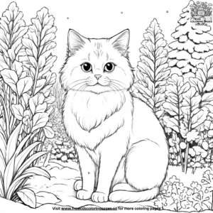 Cat coloring pages