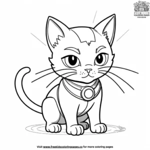 Cat coloring pages