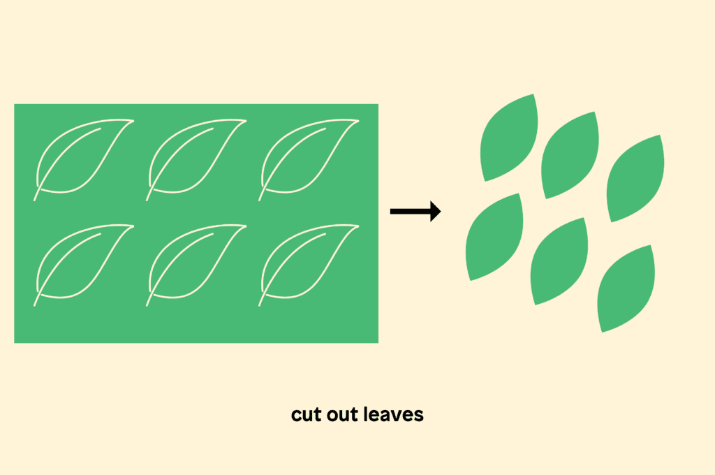 Cut out leaves