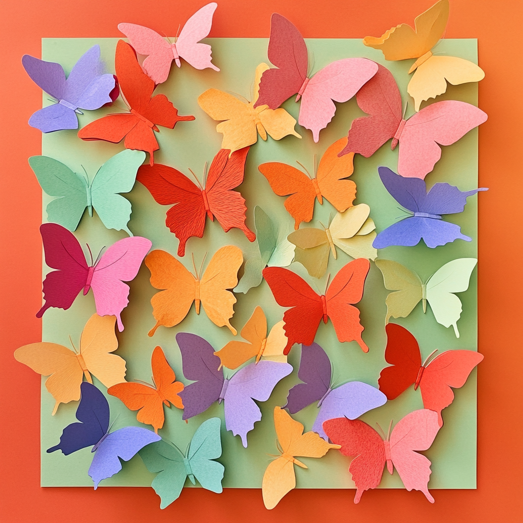 Eco craft butterflies example 2