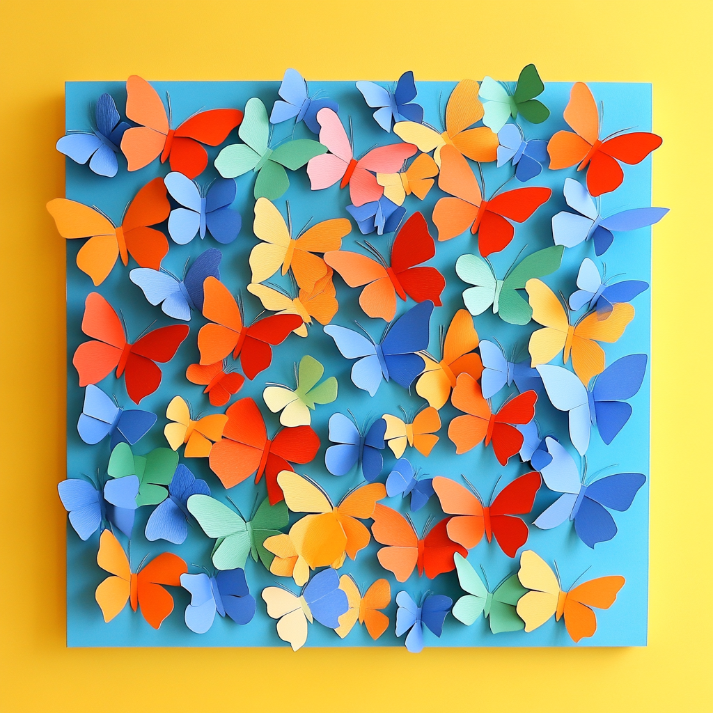 Eco craft butterflies