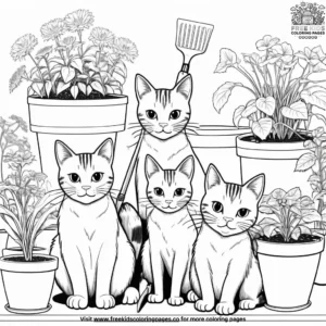 Cat coloring pages