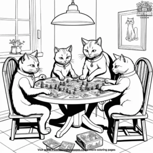 Cat coloring pages