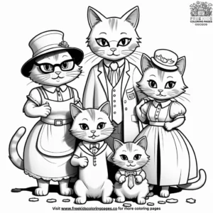 Cat coloring pages